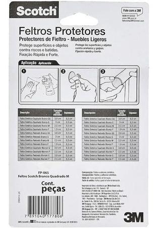 Imagem de Feltro Resistente Anti- Deslizante Redondo 38mmx3,5mm 4 Uni