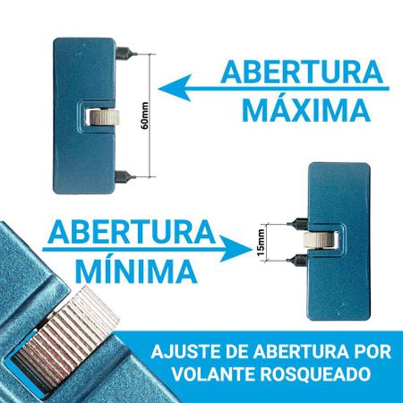 Imagem de Ferramenta Abridor de Relógio Para Abrir Tampa Fundo 60mm Relojoeiro Reparo Chave Universal Profissional