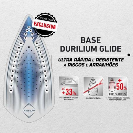 Imagem de Ferro a Vapor Arno Ultragliss Plus com Base Durilium Airglide FMY