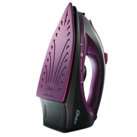 Imagem de Ferro de Passar á Vapor Oster Cerica Preto e Roxo 220V GCSTBS5956