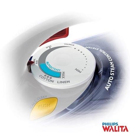 Imagem de Ferro de Passar a Vapor Philips Walita Azul Performer 110v