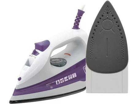 Imagem de Ferro de Passar Vapor Spray 1200W Black & Decker FX1000 com Base Antiaderente Roxo e Branco 220V - Black e Decker