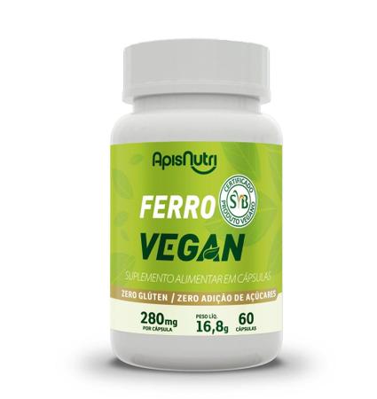 Imagem de Ferro Vegan 60 Cápsulas Apisnutri