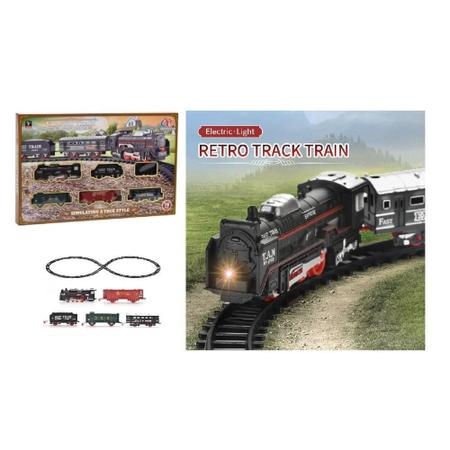 Ferrorama Trem Máquina Locomotiva Trilhos E Vagões Elétrico