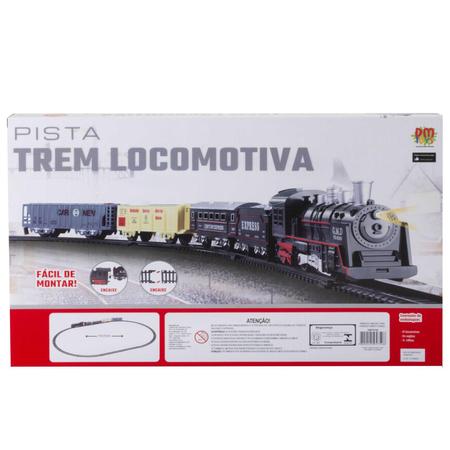 Ferrorama TREM Infantil a Pilha com Som e LUZ DM TOYS DMT5373 - Ri Happy