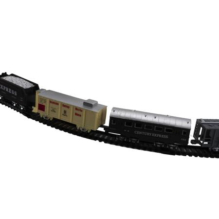 Ferrorama Trenzinho Eletrico Rail Train Trem Eletrico Com Luz e Som DM Toys  - Escorrega o Preço