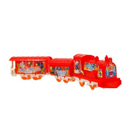 Trenzinho Brinquedo Trem Elétrico 2 Vagões Preto Pista