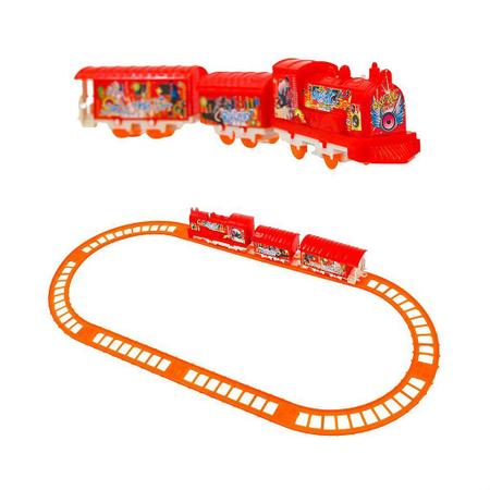 Trenzinho Brinquedo Trem Elétrico 2 Vagões Preto Pista