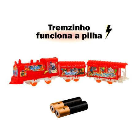 Trem/Ferrorama Expresso Com Luz e Som Brinquedo Infantil a Pilha Trenzinho  DMToys - MDTOYS - Autorama e Ferrorama - Magazine Luiza