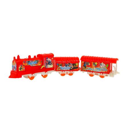 Trem Trenzinho Elétrico Com Trilhos Brinquedo Infantil À Pilha - Online -  Trem de Brinquedo - Magazine Luiza