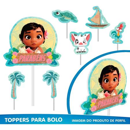 Moana baby shark azul - festa decoração - BOLA DE NEVE - Kit Decoração de  Festa - Magazine Luiza