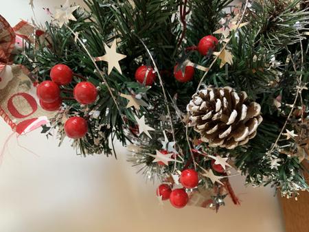 Imagem de Festão Fitinha de Estrelas Decoração Árvore de Natal Prateado