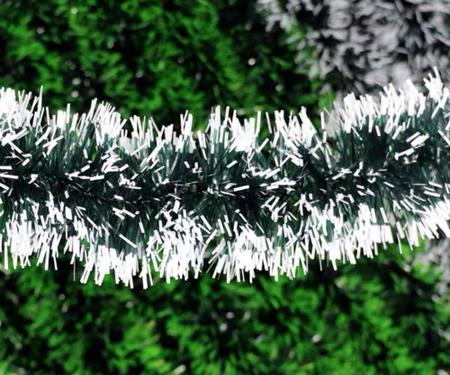 Imagem de Festão Verde Nevado comprimento 2m x 10cm Decoração Natalino F003