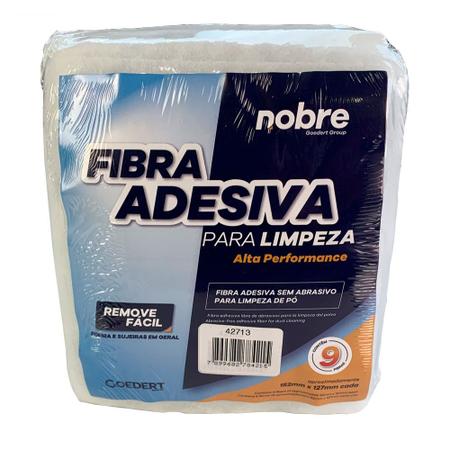 Imagem de Fibra adesiva p/ limpeza de alta performance pacote c/ 9 unid. (12,7cm x 15,25cm) - Nobre