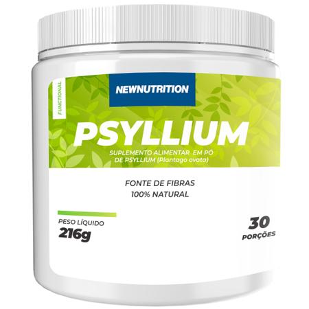 Imagem de Fibra Alimentar Psyllium em Flocos 216g Natural NewNutrition - Auxilia na Redução do Colesterol