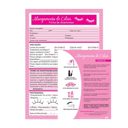 Ficha Anamnese de Micro pigmentação - Eyelash Shop