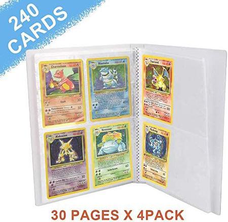 Fichário para guardar cartas-TEMA(Mewtwo)Pokemon-COM folhas em Promoção na  Americanas