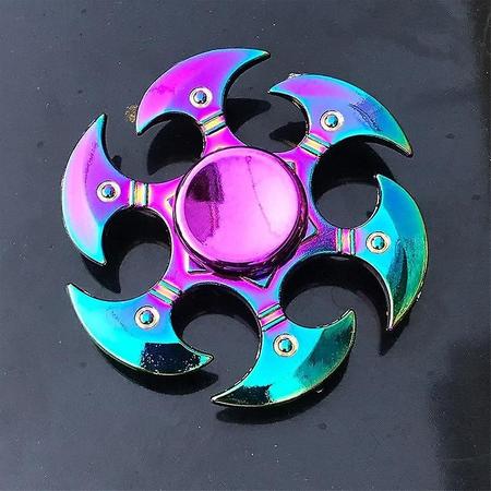 Imagem de Fidget Spinner Wokex Anti Stress Metal Rainbow Color Q32