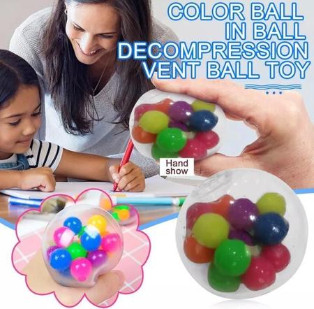 Fidget Toy Bola gua Squishy Antistress Gel Com Big Orbeez Mega