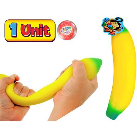 Imagem de Fidget Toy Squeezing Banana Frutas Brinquedo Elástico Aliviar O Estresse Descompressão De Banana Vent Brinquedo