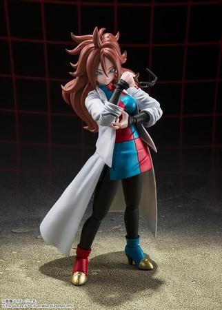 Figura Android 21 Lab Coat - Dragon Ball Fighter Z - S H Figuarts - Bandai  - Colecionáveis - Magazine Luiza