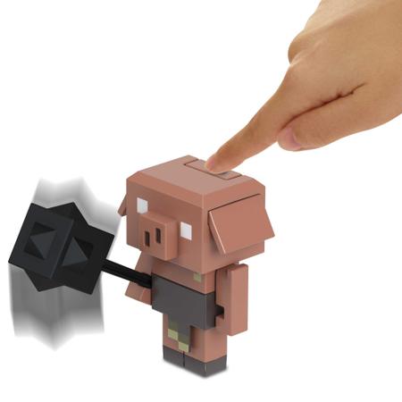 Imagem de Figura Articulada - Minecraft - Piglin Pequeno com Maça - Legends - 7 cm - Mattel