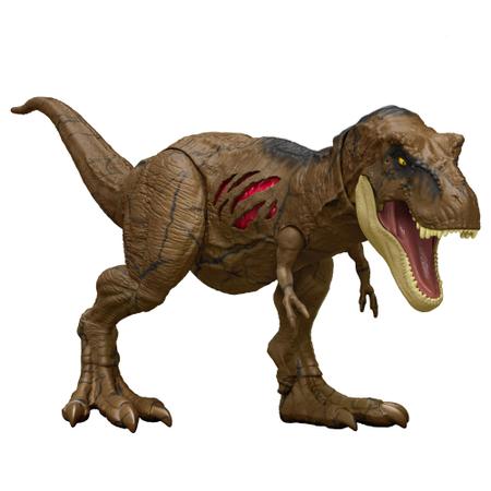 Dinossauro Articulado com Som - Tiranossauro Rex - Ataque e Devore -  Jurassic World Dominion - Mattel - Bonecos - Magazine Luiza