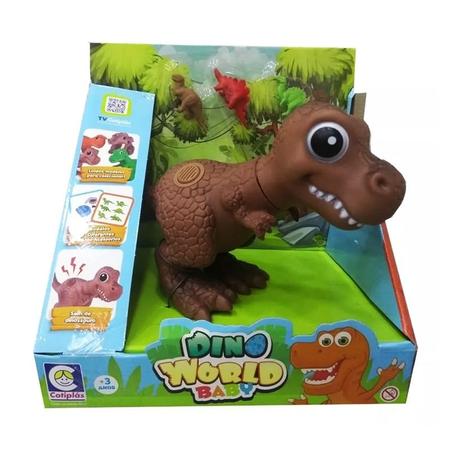 Imagem de Figura com Som - Dino World Baby - T-Rex com Dinossaurinhos - Cotiplás