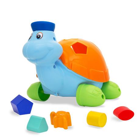 Imagem de Figura Didática - Baby Land - Tortuga - Azul - Cardoso Toys