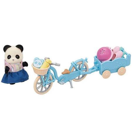 Imagem de Figura e Acessório - Sylvanian Families - Conjunto Bicicleta e Patim - Menina Panda - Epoch Magia