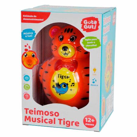 Imagem de Figura Eletrônica - Teimoso Musical Tigre - Guta Guti - DM Toys