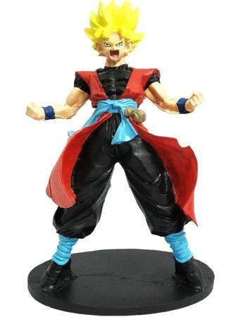 Boneco de Resina Goku Super Sayajin Desenho Dragon Ball em