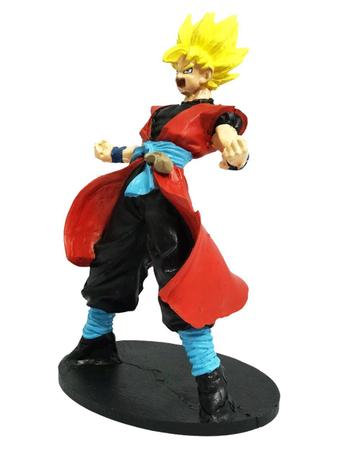 Boneco de Resina Goku Super Sayajin Desenho Dragon Ball em