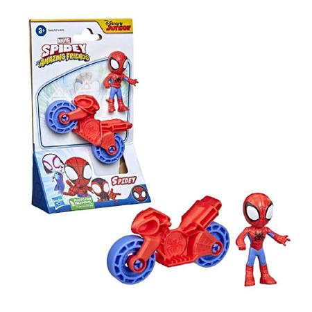 Hasbro - Spider-man - Moto Aranha Spider-Man - Conjunto de Jogo com Figura  e Projéteis ㅤ, SPIDERMAN