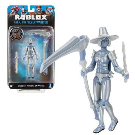 Figura Roblox - Aven Silver Warrior e Acessórios + Código - Sunny - Bonecos  - Magazine Luiza