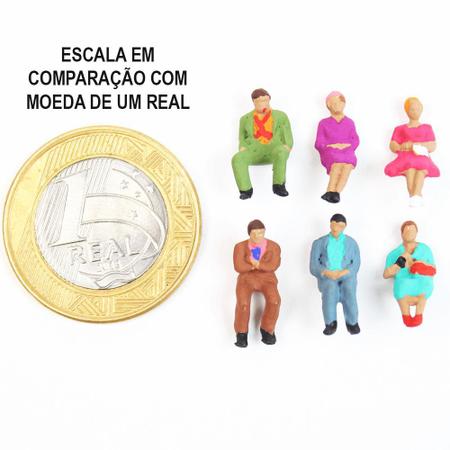 Imagem de Figuras de Pessoas Para Maquetes 1/100 632 Minitec 06 Peças