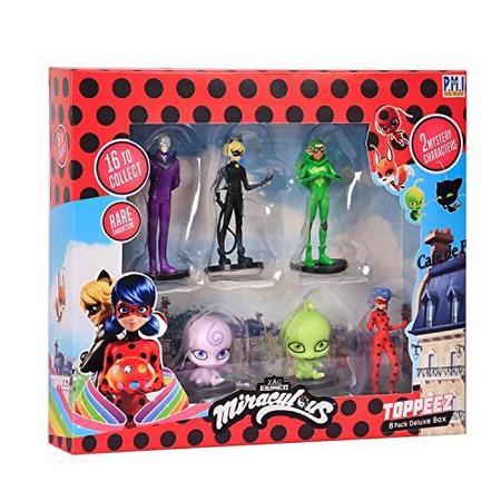 P.M.I. Miraculous Ladybug Collectible Figures, 12 Ladybug