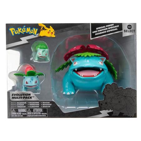 Imagem de Figuras Pokemon Pack Evoluções Bulbasaur Ivysaur E Venusaur