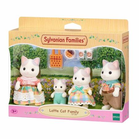 Imagem de Figuras - Sylvanian Families - Família Gatos de Leite - Epoch Magia