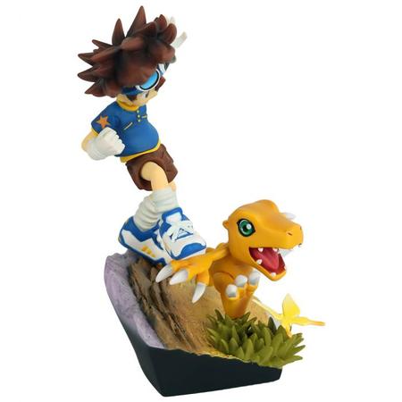 FIGURE DIGIMON ADVENTURE - TAICHI KAMIYA E AGUMON - G.E.M. SERIES