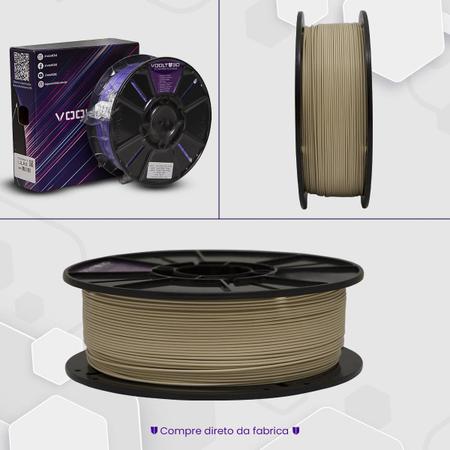 Imagem de Filamento PLA Bege Caucasiano Velvet Premium 1Kg, Com Efeito Fosco, 1,75mm, Para Impressora 3D - Voolt3D Oficial