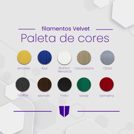 Imagem de Filamento PLA Preto Velvet Premium 1Kg, Com Efeito Fosco, 1,75mm, Para Impressora 3D - Voolt3D Oficial