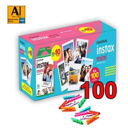 Imagem de Filme Instax Mini 100 poses + pregador