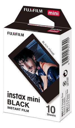 Imagem de Filme Instax Mini Black Instantâneo Fuji Pack 10 Fotos