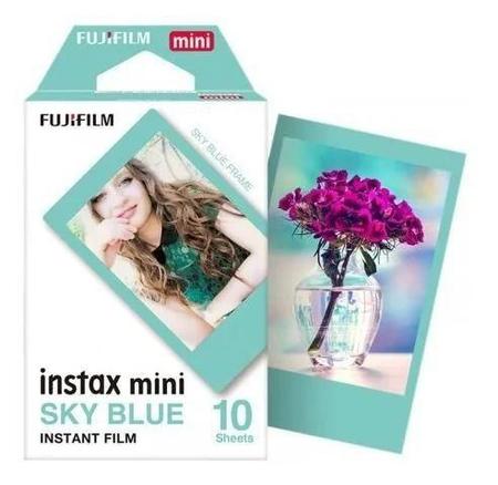 Imagem de Filme Instax Mini Kit CORES 30 poses - 10 Bordas Pretas + 10 Bordas Azul Claro + 10 Bordas Coloridas