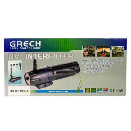 Imagem de Filtro 9W Germicida Uv Grech 129 Chafariz Bomba 1000L/H 110V