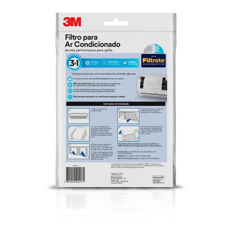 Imagem de Filtro Ar Condicionado Split c/ 2 unidades 3M