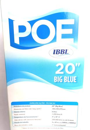Imagem de Filtro Big Blue 20" com Refil Plissado Lavável 20" IBBL