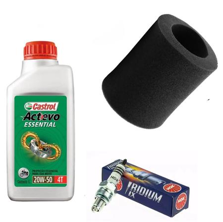 Imagem de Filtro Castrol Vela Ngk Iridium Ybr Factor 125 2000 A 2014