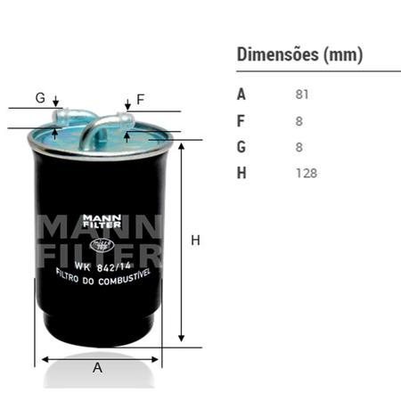 Imagem de Filtro de Combustível Blazer S10 Frontier 2000 a 2005